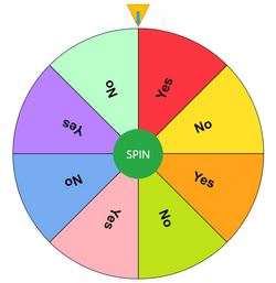 Yes V/s No  Spin the Wheel - Random Picker